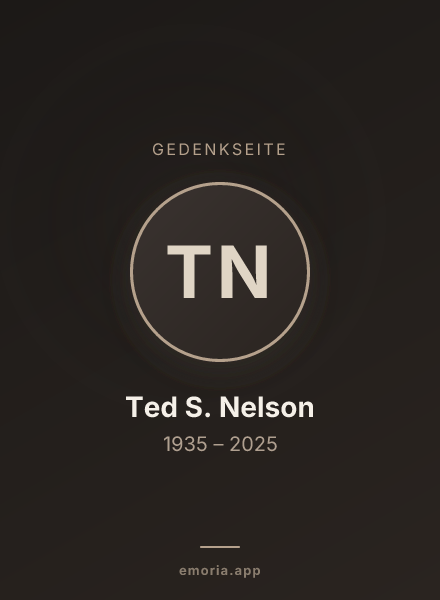 Gedenkportrait von Ted S. Nelson