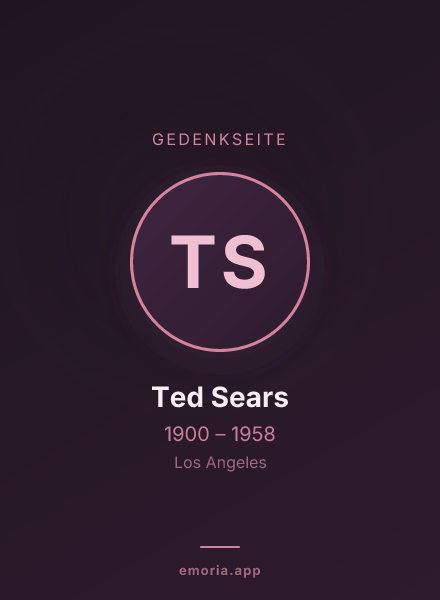 Gedenkportrait von Ted Sears
