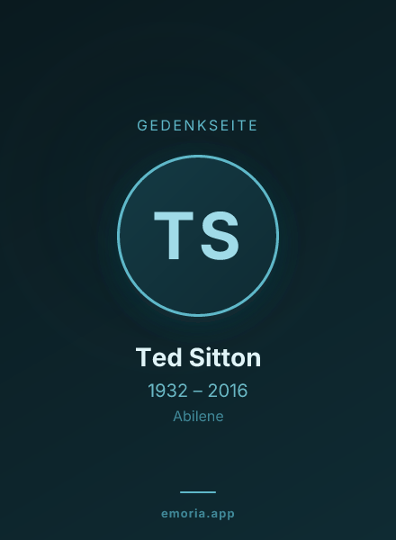 Gedenkportrait von Ted Sitton