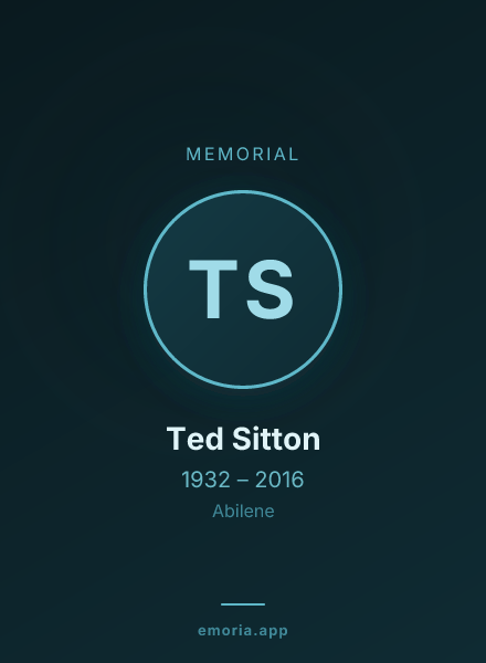 Memorial portrait of Ted Sitton