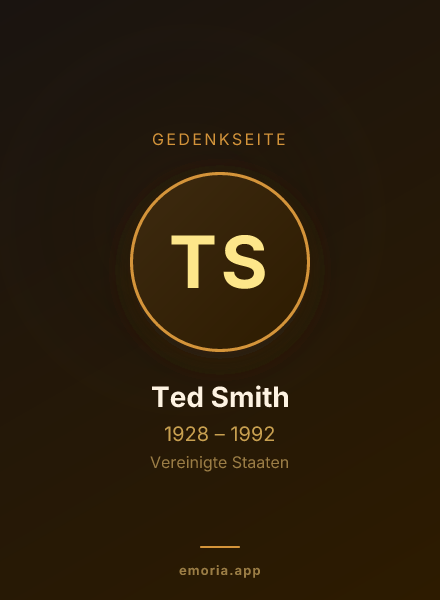 Gedenkportrait von Ted Smith