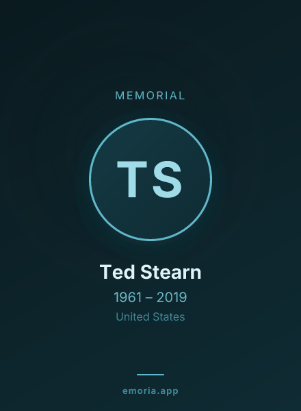 Memorial portrait of Ted Stearn