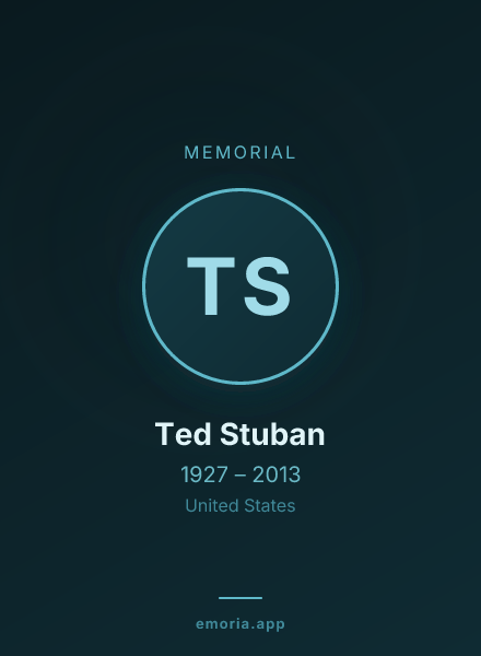 Memorial portrait of Ted Stuban