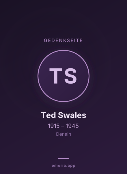 Gedenkportrait von Ted Swales