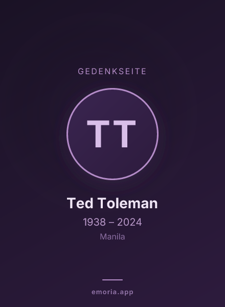 Gedenkportrait von Ted Toleman