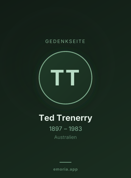 Gedenkportrait von Ted Trenerry