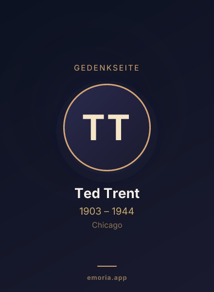 Gedenkportrait von Ted Trent