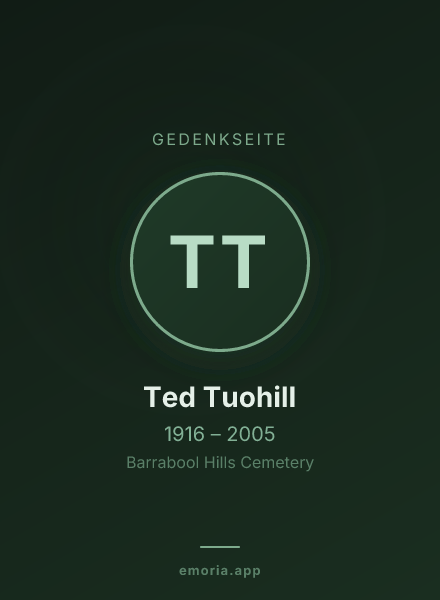 Gedenkportrait von Ted Tuohill