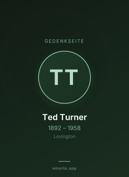 Gedenkportrait von Ted Turner
