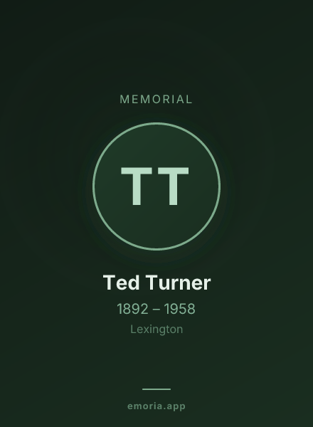 Memorial portrait of Ted Turner