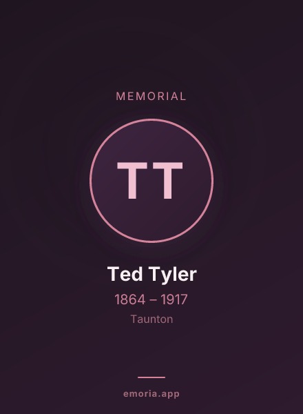 Memorial portrait of Ted Tyler