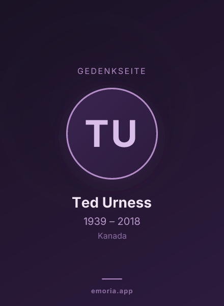 Gedenkportrait von Ted Urness