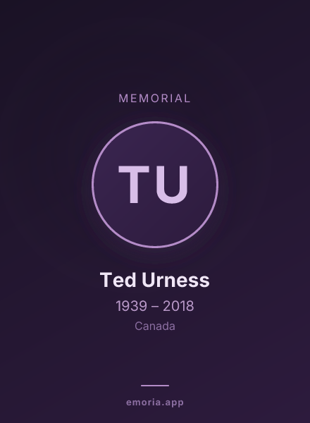 Memorial portrait of Ted Urness