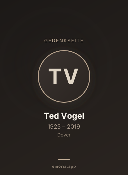 Gedenkportrait von Ted Vogel