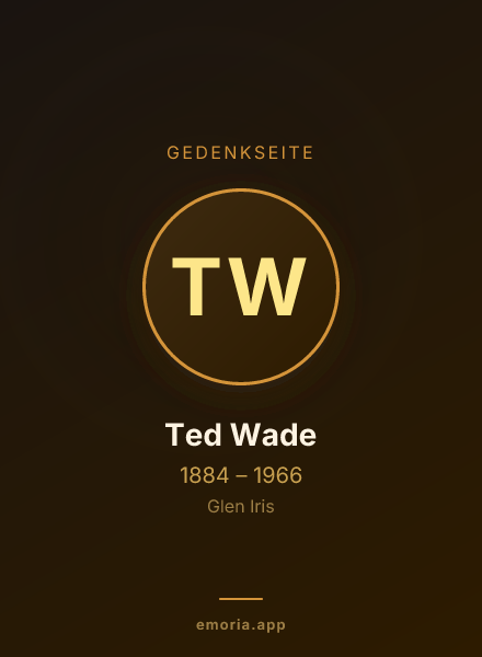 Gedenkportrait von Ted Wade