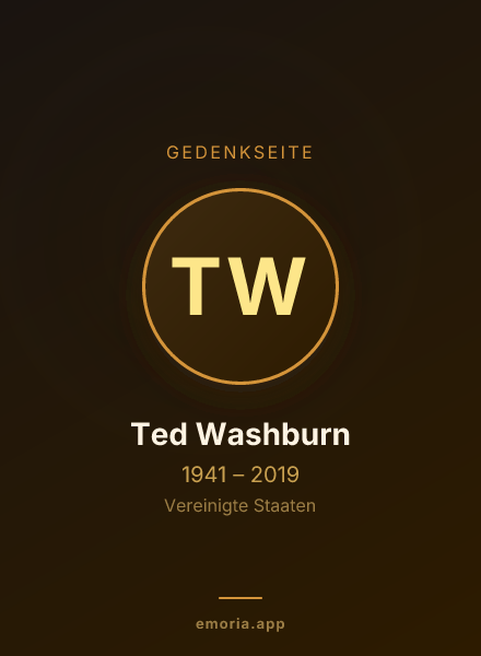 Gedenkportrait von Ted Washburn