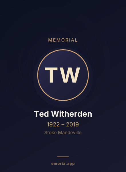 Memorial portrait of Ted Witherden