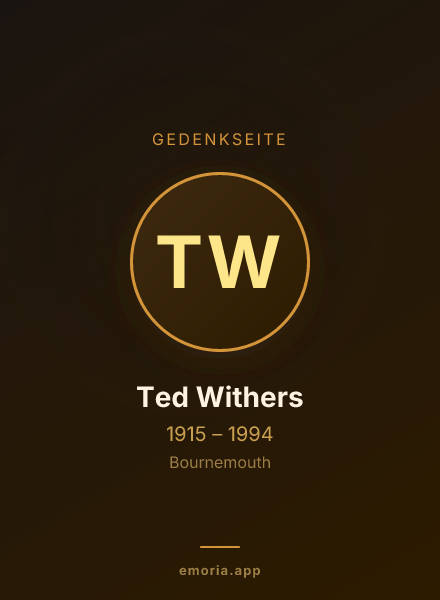 Gedenkportrait von Ted Withers