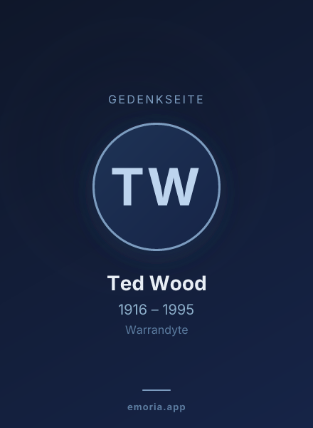 Gedenkportrait von Ted Wood