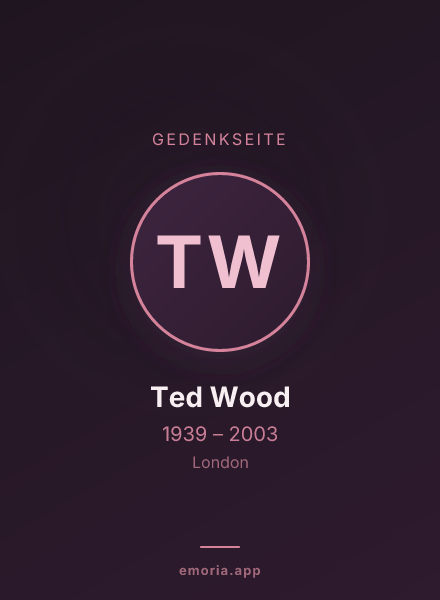 Gedenkportrait von Ted Wood