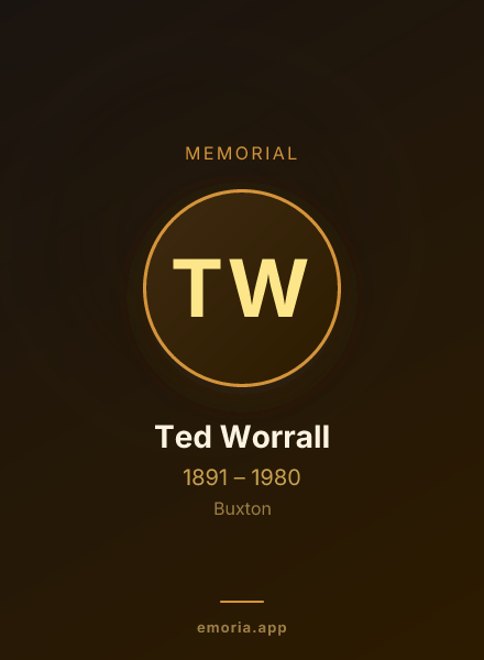 Memorial portrait of Ted Worrall