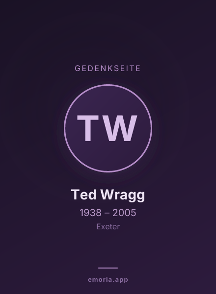 Gedenkportrait von Ted Wragg