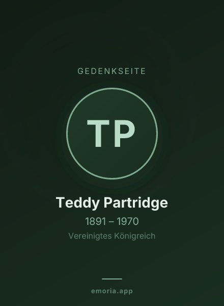 Gedenkportrait von Teddy Partridge