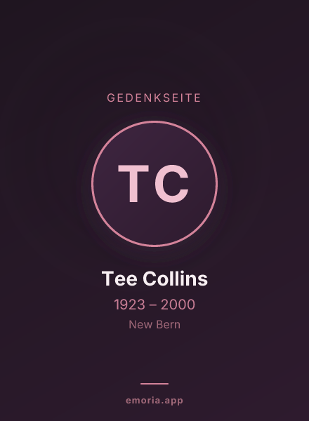 Gedenkportrait von Tee Collins