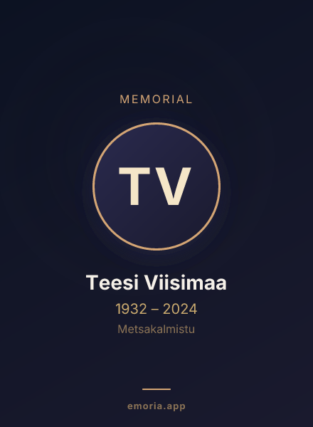 Memorial portrait of Teesi Viisimaa