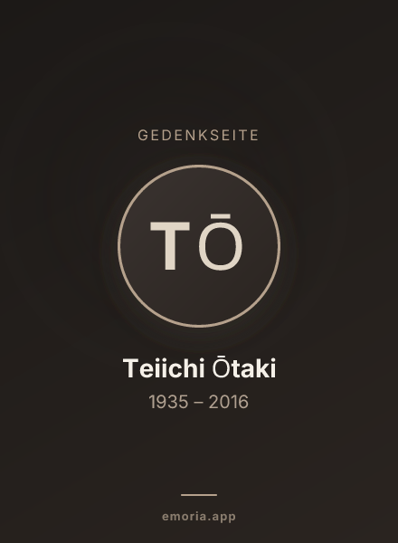 Gedenkportrait von Teiichi Ōtaki