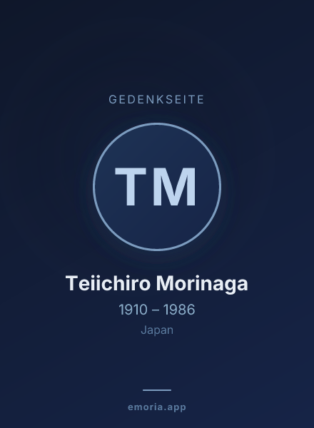 Gedenkportrait von Teiichiro Morinaga