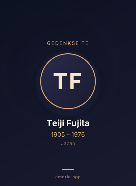 Gedenkportrait von Teiji Fujita