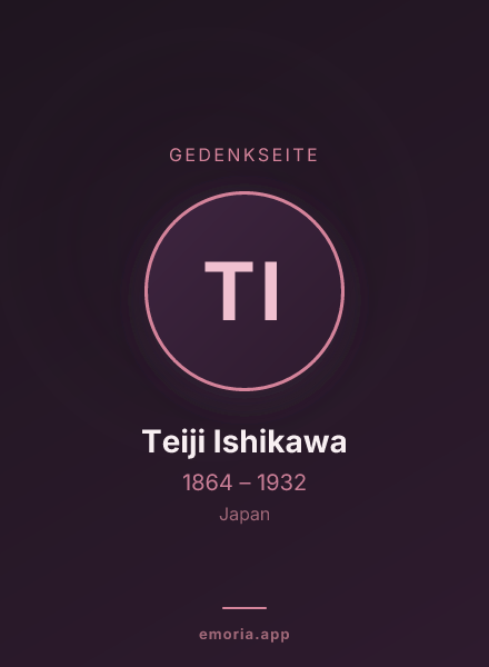 Gedenkportrait von Teiji Ishikawa