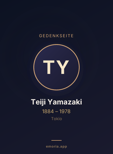 Gedenkportrait von Teiji Yamazaki