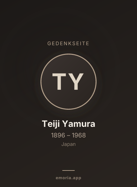 Gedenkportrait von Teiji Yamura