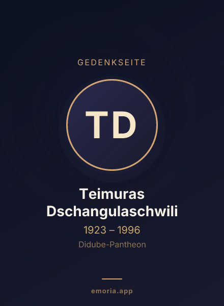 Gedenkportrait von Teimuras Dschangulaschwili