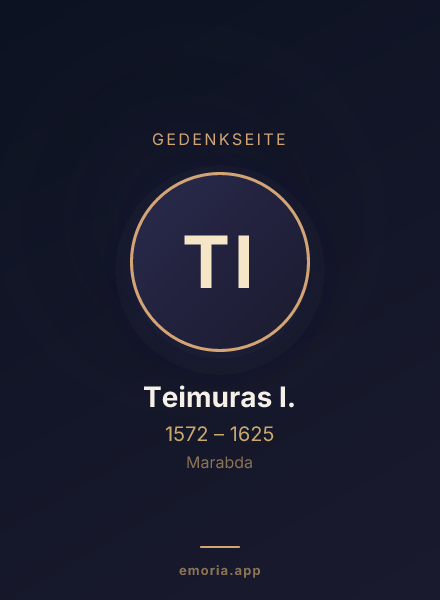 Gedenkportrait von Teimuras I.