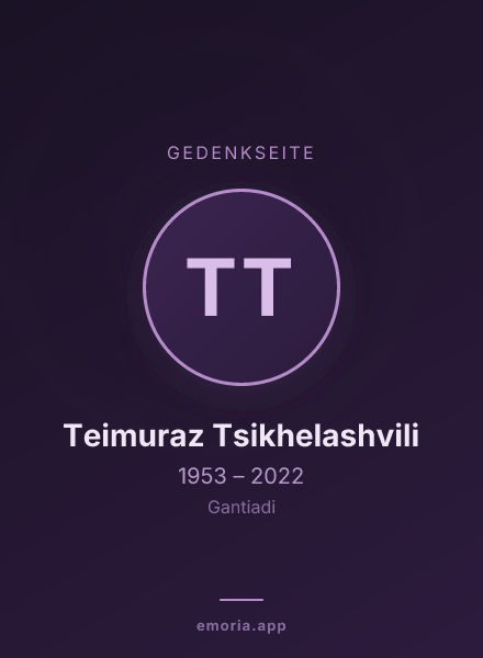 Gedenkportrait von Teimuraz Tsikhelashvili