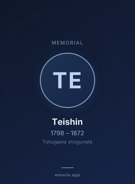 Memorial portrait of Teishin