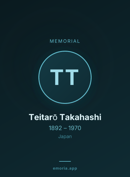 Memorial portrait of Teitarō Takahashi