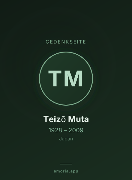 Gedenkportrait von Teizō Muta