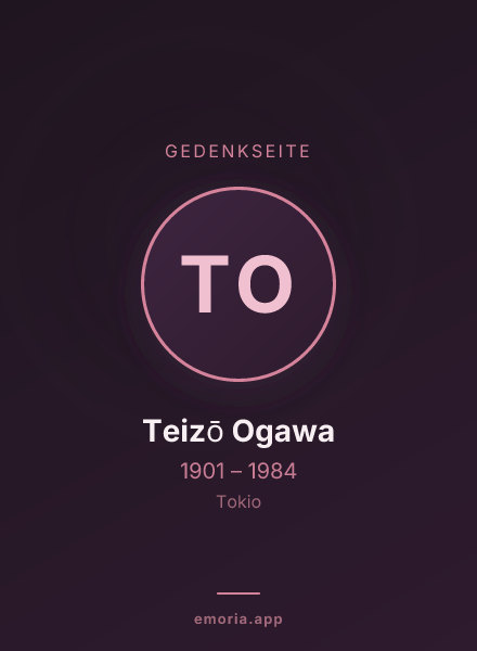 Gedenkportrait von Teizō Ogawa