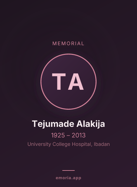 Memorial portrait of Tejumade Alakija