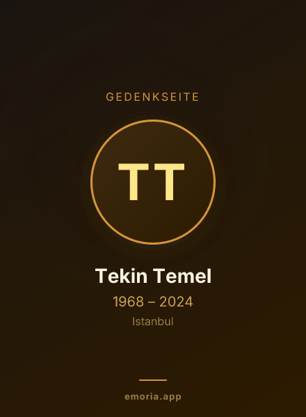 Gedenkportrait von Tekin Temel