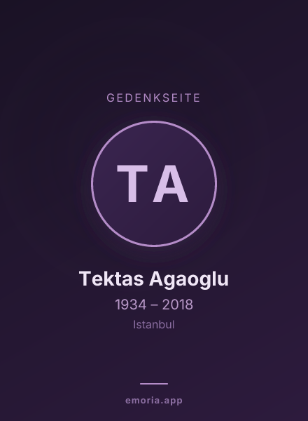 Gedenkportrait von Tektas Agaoglu