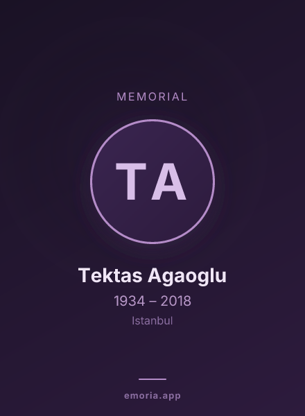 Memorial portrait of Tektas Agaoglu
