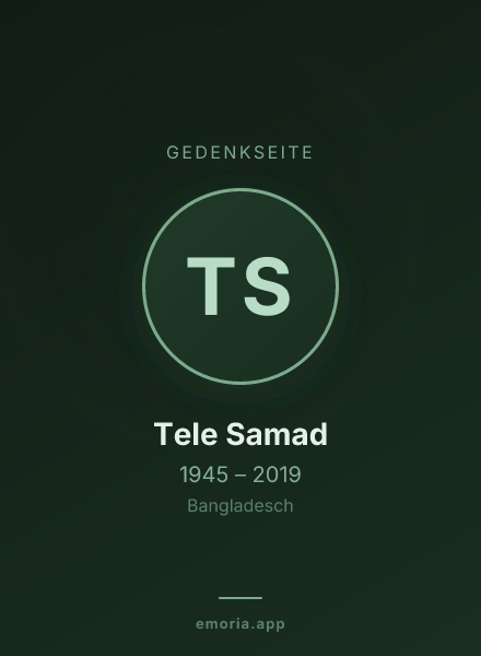 Gedenkportrait von Tele Samad