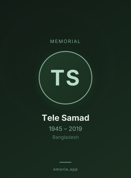Memorial portrait of Tele Samad