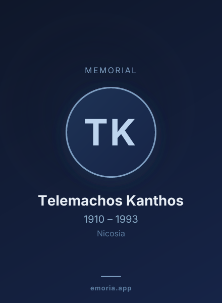 Memorial portrait of Telemachos Kanthos