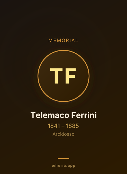Memorial portrait of Telemaco Ferrini